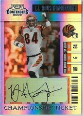 T.J. Houshmandzadeh [Championship Ticket Autograph] #21 Football Cards 2006 Playoff Contenders Prices