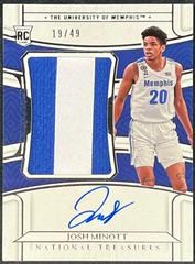 Josh Minott [Material Signature] #27 Basketball Cards 2022 Panini National Treasures Collegiate Prices