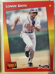 Lonnie Smith #40 Baseball Cards 1992 Panini Donruss Triple Play Prices