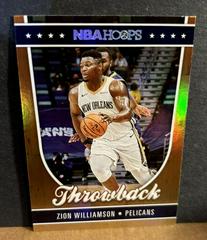 Zion Williamson Basketball Cards 2022 Panini Hoops Throwback Prices