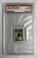 Dennis Eckersley Baseball Cards 1991 Topps Micro Prices