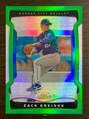 Zack Greinke [Green Refractor] #124 Baseball Cards 2018 Topps Finest Prices