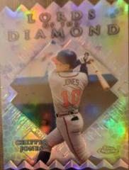 Chipper Jones [Refractor] #LD2 Baseball Cards 1999 Topps Chrome Lords of the Diamond Prices