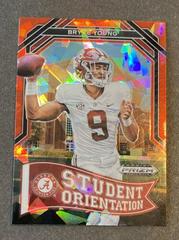 Bryce Young [Red Ice] #SO-1 Football Cards 2023 Panini Prizm Draft Picks Student Orientation Prices