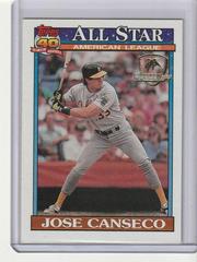 Jose Canseco #390 Baseball Cards 1991 Topps Desert Shield Prices