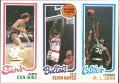 Buse, Hayes , Carr Basketball Cards 1980 Topps Prices