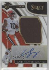 Anthony Schwartz [White] Football Cards 2021 Panini Select Rookie Signatures Prices