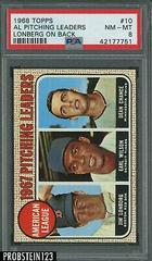 AL Pitching Leaders [Lonberg on Back] #10 Baseball Cards 1968 Topps Prices