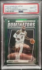 LeBron James [Green] #22 Basketball Cards 2022 Panini Donruss Optic Elite Dominators Prices