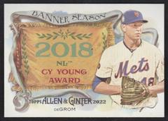 Jacob deGrom #BS-27 Baseball Cards 2022 Topps Allen & Ginter Banner Seasons Prices