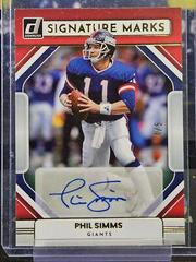 Phil Simms [Red] #SM-PS Football Cards 2022 Panini Donruss Signature Marks Prices