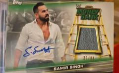 Samir Singh Wrestling Cards 2019 Topps WWE Money in the Bank Mat Relic Autographs Prices
