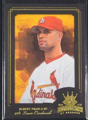 Albert Pujols [Framed Portraits Gold] #147 Baseball Cards 2003 Donruss Diamond Kings Prices
