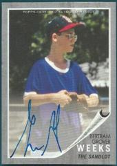 Bertram Grover Weeks [Autograph Silver] Baseball Cards 2018 Topps Archives the Sandlot Prices