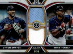 Byron Buxton, Torii Hunter Baseball Cards 2023 Topps Tribute Dual Relics 2 Image Prices