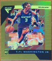 TyTy Washington Jr. [Gold] Basketball Cards 2022 Panini Chronicles Draft Picks Flux Prices