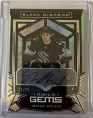 Shane Wright [Signature] #RG-SW Hockey Cards 2022 Upper Deck Black Diamond Rookie Gems Prices