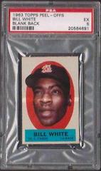 Bill White [Blank Back] Baseball Cards 1963 Topps Peel Offs Prices
