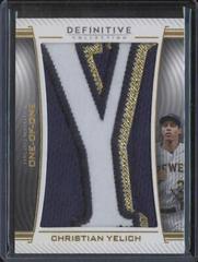 Christian Yelich #DNC-CY Baseball Cards 2023 Topps Definitive Nameplate Collection Prices