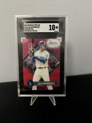 Julio Rodriguez [Red] #ST-20 Baseball Cards 2023 Bowman Sterling Tek Prices