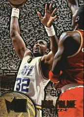 Karl Malone #110 Basketball Cards 1995 Metal Prices