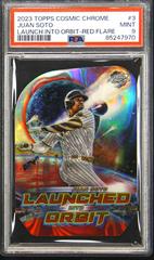 Juan Soto [Red Flare] #184 Baseball Cards 2023 Topps Cosmic Chrome Prices