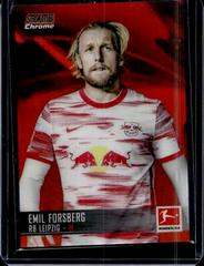 Emil Forsberg [Red Refractor] Soccer Cards 2021 Stadium Club Chrome Bundesliga Prices
