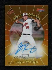 Grayson Rodriguez [Gold] Baseball Cards 2018 Bowman's Best 1998 Performers Autographs Prices