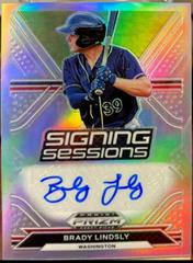 Brady Lindsly #SS-BL Baseball Cards 2021 Panini Prizm Draft Picks Signing Sessions Autographs Prices