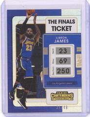 LeBron James [Finals] Basketball Cards 2021 Panini Contenders Prices