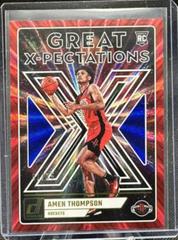 Amen Thompson [Red Blue] #4 Basketball Cards 2023 Panini Donruss The Rookies Prices