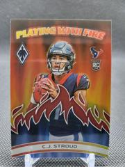C. J. Stroud [Red] #PWF-2 Football Cards 2023 Panini Phoenix Playing with Fire Prices