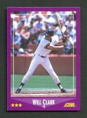 Will Clark #78 Baseball Cards 1988 Score Glossy Prices