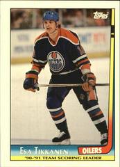 Esa Tikkanen Hockey Cards 1991 Topps Team Scoring Leaders Prices