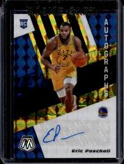 Eric Paschall [Black Gold Choice] Basketball Cards 2019 Panini Mosaic Rookie Autographs Prices