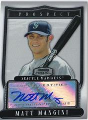 Matt Mangini [Autograph] Baseball Cards 2007 Bowman Sterling Prospects Prices