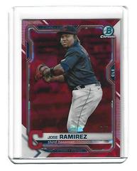 Jose Ramirez [Red] Baseball Cards 2021 Bowman Chrome Sapphire Prices