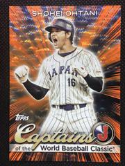 Shohei Ohtani [Orange Cracked Ice] Baseball Cards 2023 Topps World Captains of the Classic Prices