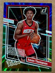 Amen Thompson [Blue Green] #4 Basketball Cards 2023 Panini Donruss The Rookies Prices