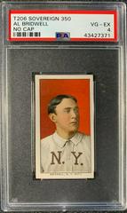 Al Bridwell [No Cap] Baseball Cards 1909 T206 Sovereign 350 Prices