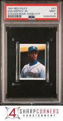 Ken Griffey Jr. #41 Baseball Cards 1991 Red Foley Sticker Book Hand Cut Prices