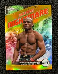 Kamaru Usman Nigerian Nightmare [Gold Refractor] #AKA-10 Ufc Cards 2024 Topps Chrome UFC AKA Prices