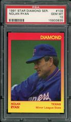 Nolan Ryan #109 Baseball Cards 1991 Star Diamond Series Prices