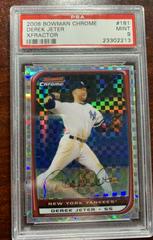 Derek Jeter [Xfractor] #181 Baseball Cards 2008 Bowman Chrome Prices