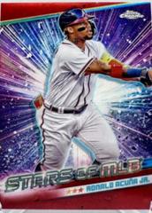 Ronald Acuna Jr. [Red Refractor] #CSMLB-3 Baseball Cards 2024 Topps Stars of MLB Chrome Prices