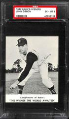 Joe Gibbon Baseball Cards 1962 Kahn's Wieners Prices