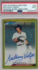 Anthony Volpe [Gold Refractor] Baseball Cards 2020 Bowman Heritage Chrome Autographs Prices