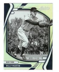 Billy Martin [Holo Silver] #1 Baseball Cards 2022 Panini Absolute Prices