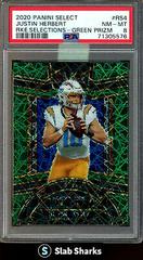 Justin Herbert [Green Prizm] Football Cards 2020 Panini Select Rookie Selections Prices
