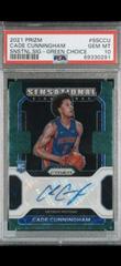 Cade Cunningham [Choice Green Prizm] Basketball Cards 2021 Panini Prizm Rookie Signatures Prices